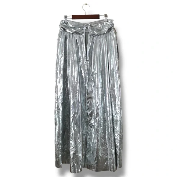 Anthropologie Sunday in Brooklyn Metallic Shine A-Line Skirt NWT FLAW Size Small